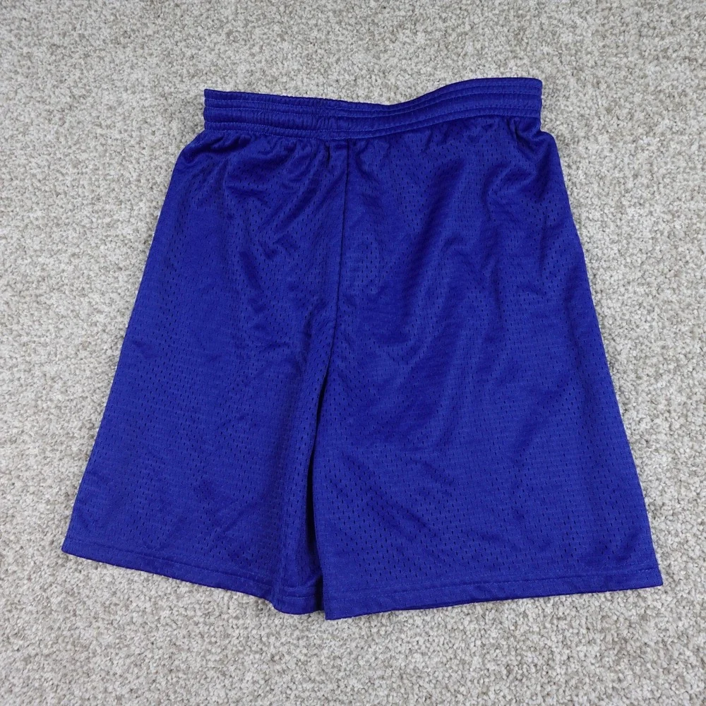 Badger Sport Kids Blue Mesh Hastings Middle School Athletic Shorts Size S